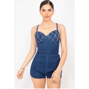 Stylish Blue Denim Jumpsuit
